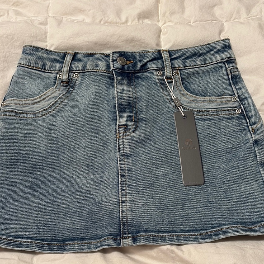 Tractr Jeans Blue Denim Skort